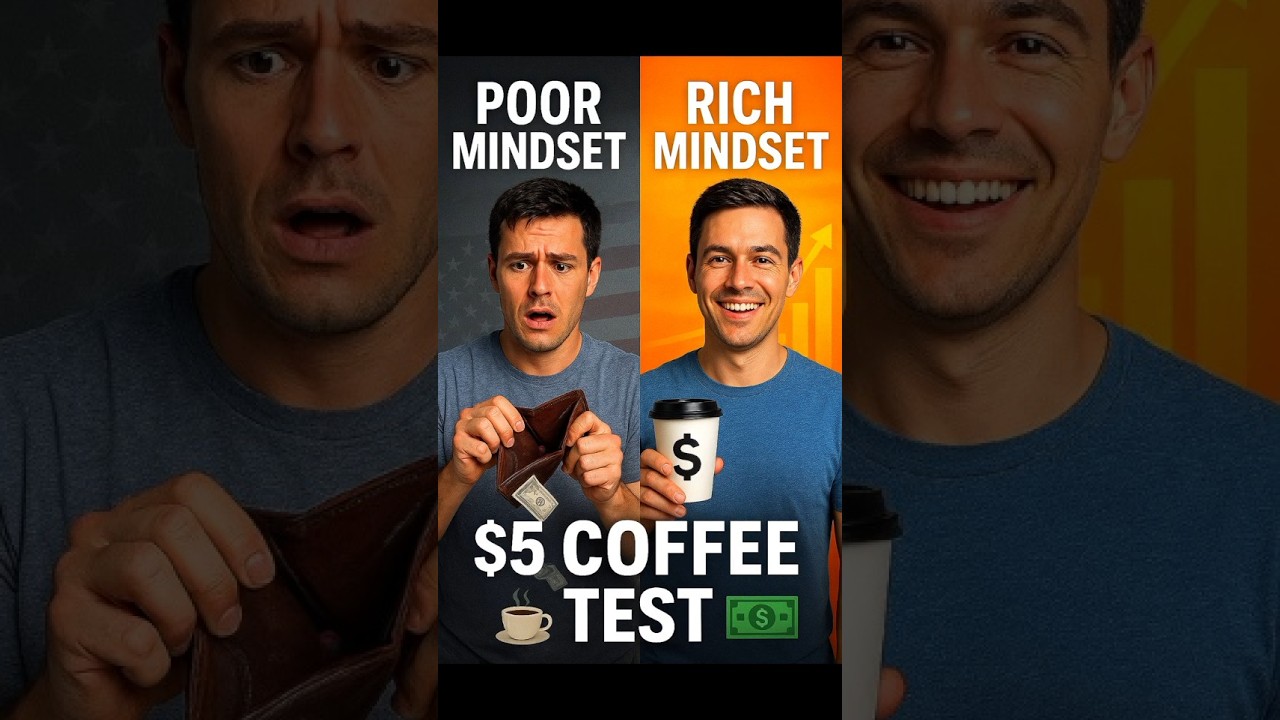 ☕💸 $5 Coffee Test… Rich or Poor Mindset? 🤯 What’s YOUR Answer? 👇 
