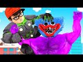 Brother Nick become Hero Nickhulk vs Giant Huggy Wuggy rescue Doll Squid Game - Scary Teacher 3D Fun