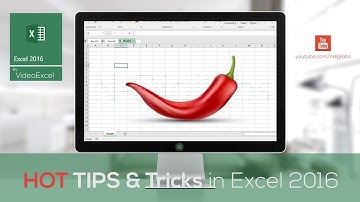 VideoExcel HOT Tips Excel 2016 - Sum the data with one click (AutoSum) + Shortcut