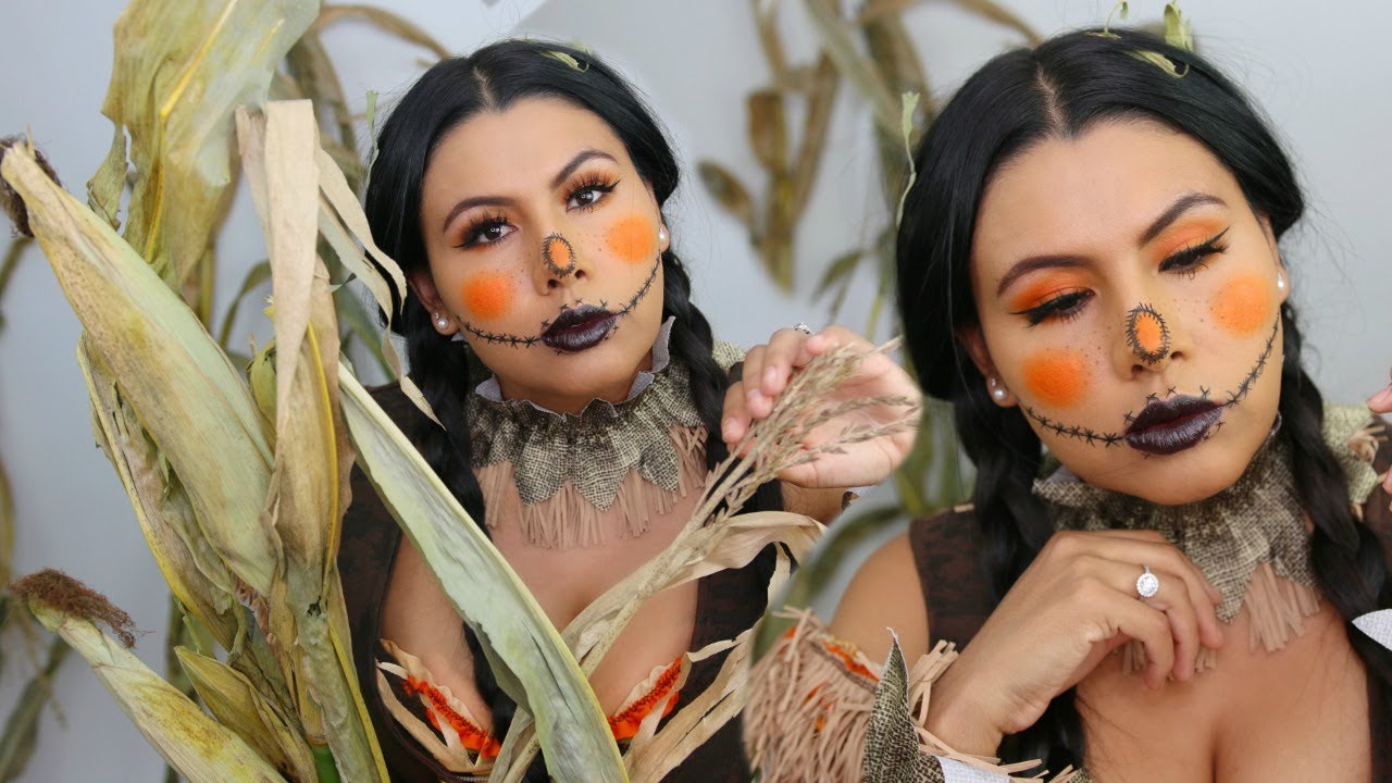 ESPANTAPAJAROS 🎃 MAQUILLAJE PARA HALLOWEEN FACIL Y RAPIDO ...