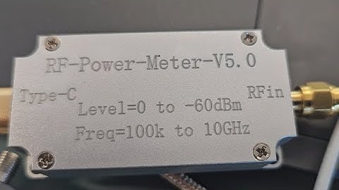 100K to 10GHZ USB RF power meter V5 USB-C Dynamic Range test