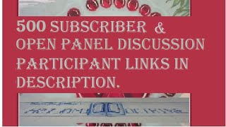 500 Subscriber Panel / Appreciation