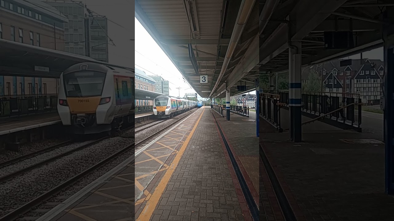 700155 Pride, And NEW Lumo class 803 Passing Potters Bar
