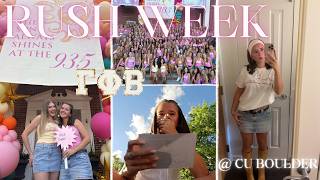 RUSH WEEK @ CU BOULDER *what it's actually like*