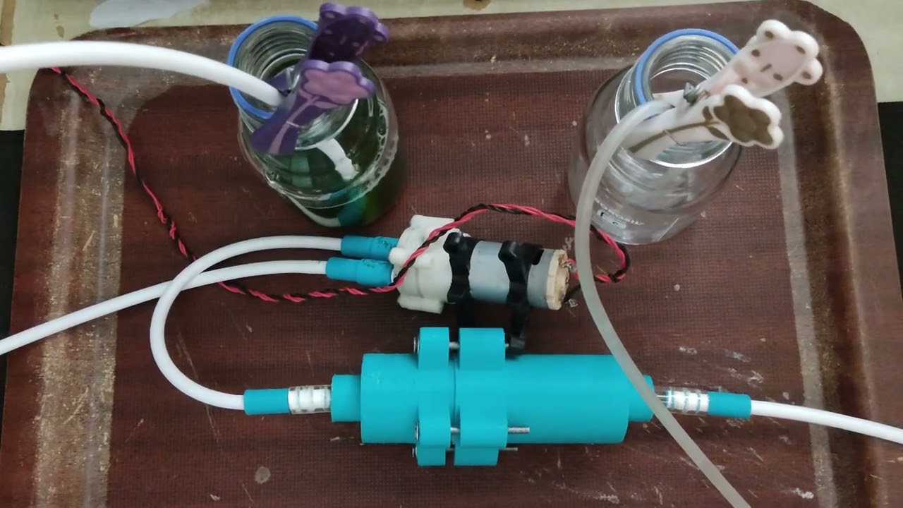 Cheap microalgae harvest device.