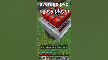 average pvp legacy player  #minecraft #gaming #shorts