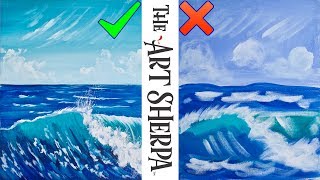 Learn how to paint a better wave in acrylic paint. we will talk what
do and not when painting water about the common mistakes
misconceptio...