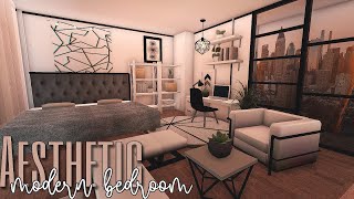 ROBLOX BLOXBURG: Aesthetic Modern Bedroom | speedbuild ♡