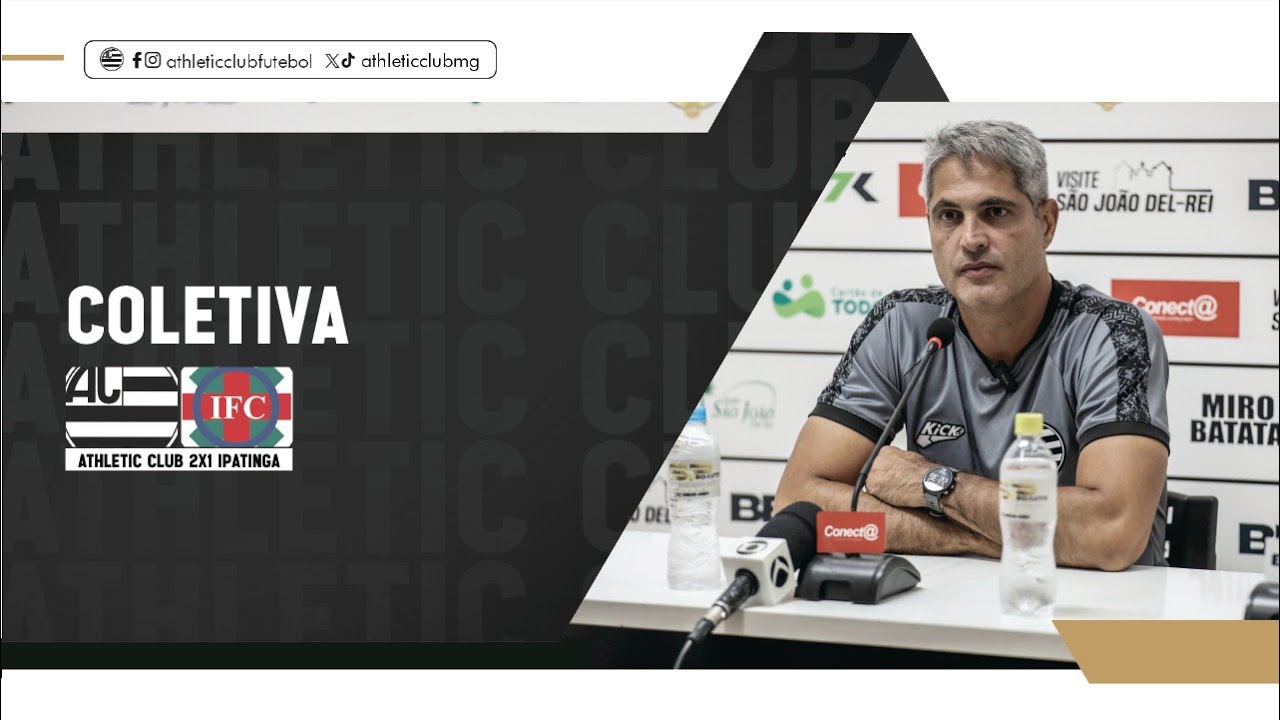 COLETIVA RODRIGO SANTANA ATHLETIC x IPATINGA YouTube