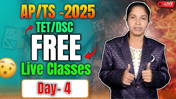 AP / TS - TET / DSC -  2025 MATHEMATICS || FREE LIVE CLASSES ( DAY - 4 )  - BY DMATHS DEEPIKA