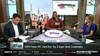 ESPN's Top 5 NFL Super Bowl Contenders: 1. Broncos, 2. Seahawks, 3. Texans, 4. Rams, 5. Ravens
