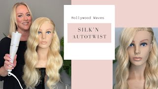 HOLLYWOOD WAVES TUTORIAL//SILK’N AUTOTWIST AUTOMATIC HAIR CURLER ON LONG HAIR