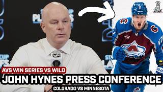 Coach John Hynes Keeps It Real After Avs Comeback Game 5 WIN to ELIMINATE Wild in Playoffs Round 2