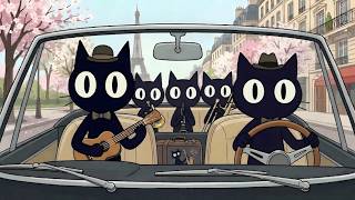 Black Cats Spring Drive In Paris Cheerful Jazz To Relax And Work