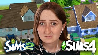 i built the same house in The Sims 2 and in The Sims 4