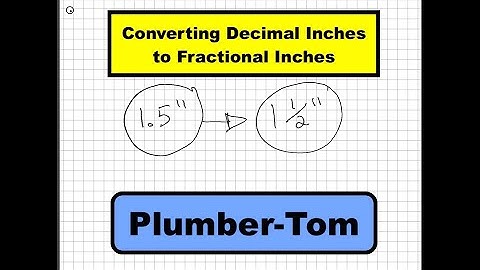 Converting Decimal Inches to Fractional Inches