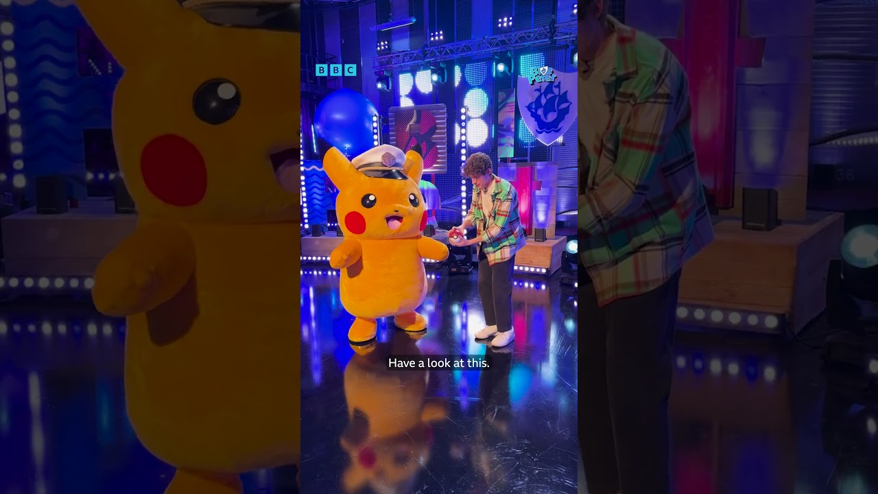 Pikachu gets a Blue Peter Badge | Pokémon | CBBC 