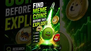 How to find Meme Coins before they Explode 100x #shorts