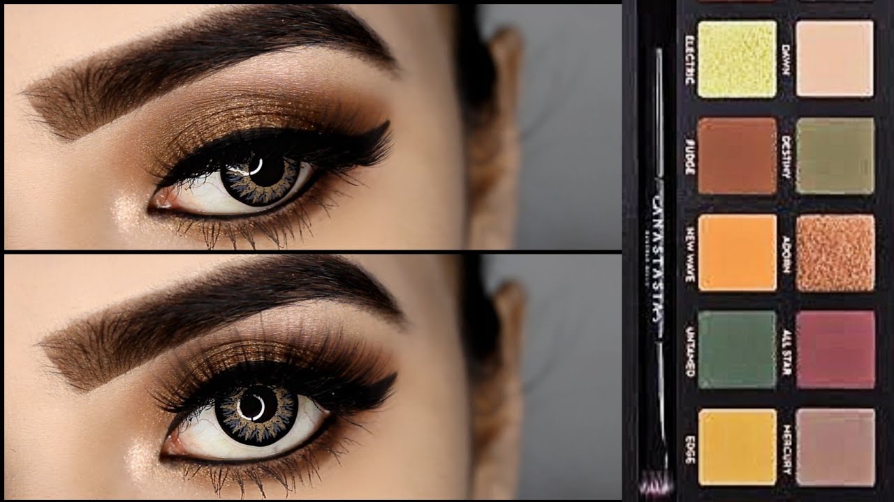 Metallic Copper Brown Eye Makeup Tutorial using AnastasiaBeverlyHills