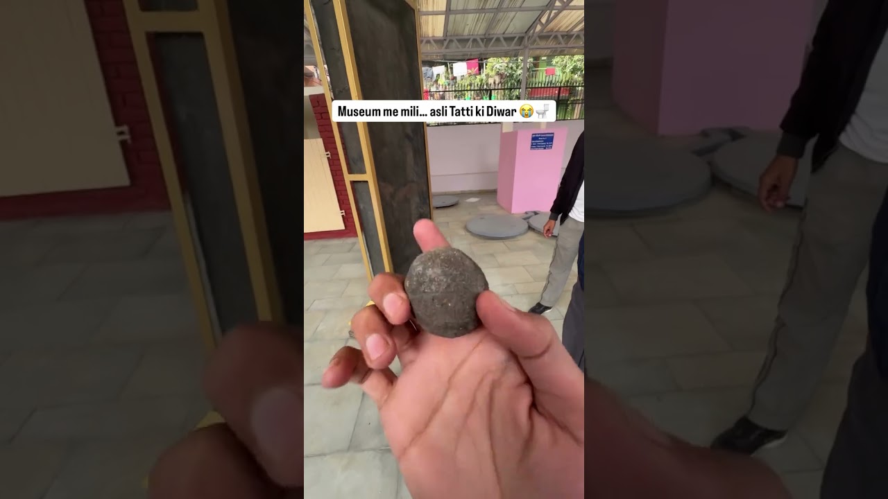 Museum me mili… asli Tatti ki Diwar 😭🚽 