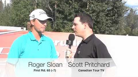 Roger Sloan Following the First Round of the Syncrude Boreal Open