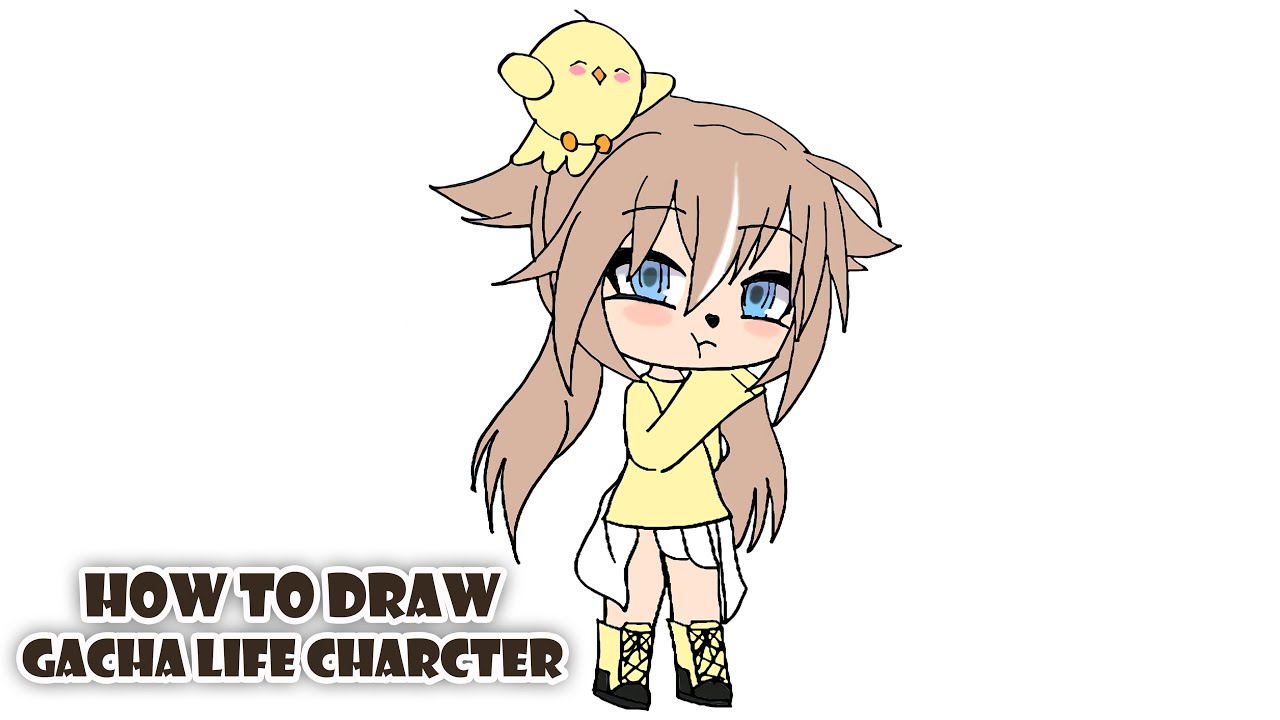 How To Draw Gacha Life Character Cute Drawing Gachalife Youtube