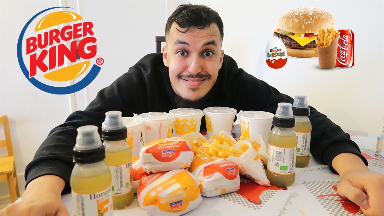 JE MANGE 5 MENUS ENFANTS BURGER KING JE FINI ENCEINTE ! YouTube