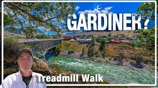 Gardiner MT Walking Tour 🇺🇸 Yellowstone North Entrance Virtual Walk (4K ) Workout Scenery