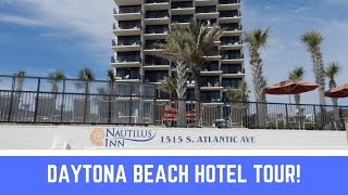 Nautilus Inn Daytona Beach Hotel ocean view balcony room Tour