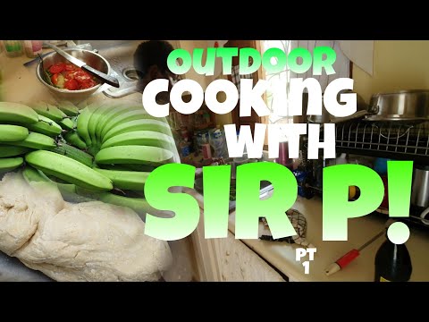 St Elizabeth Cooking 🔥😋 Outdoor Salt Pork & Ackee! Part (1) Must Watch! (Outdoor Cooking)