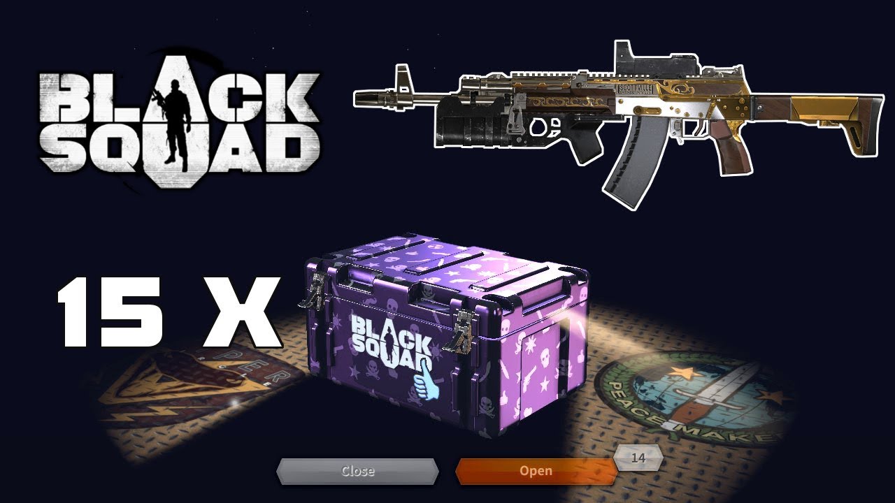 Black Squad Global - 15 x AK12 Western premium cases opening