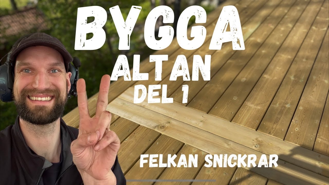 Så bygger du en altan från grunden – Del 1