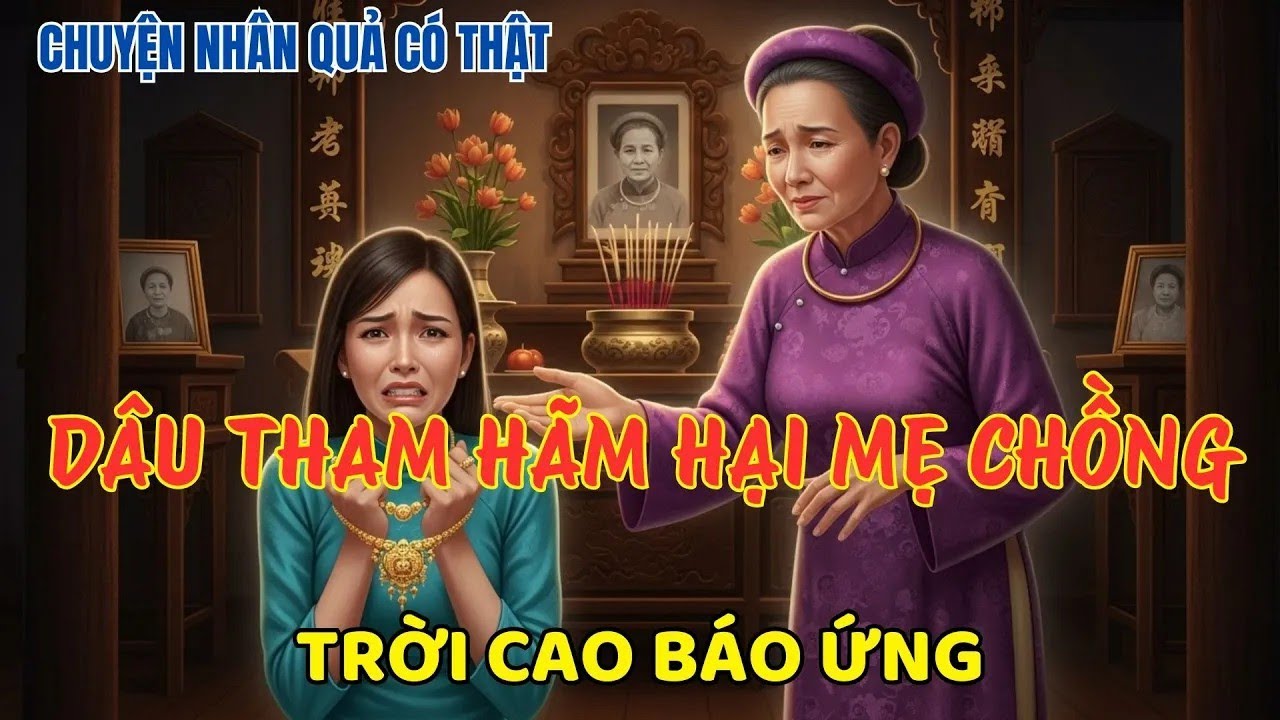 Nhân Quả Có Thật -Con Dâu Tham Tài Hãm Hại Mẹ Chồng – Cái Kết Trời Cao Có Mắt Báo Ứng Ngay Trong Đêm