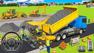 Giochi di costruzione stradale urbana - Simulatore di costruzione città - Gameplay Android screenshot 3