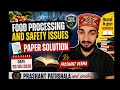 Food Processing and Safety Issues paper solution for B.Sc Agriculture 2nd Sem. Date 20/05/2026