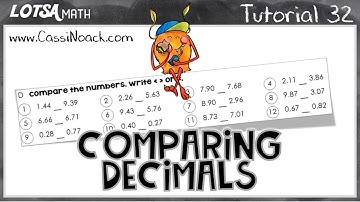 Math Lesson 32- Comparing Decimals -LOTSA MATH
