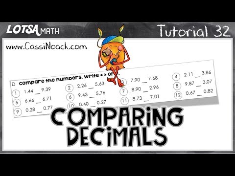 Math Lesson 32- Comparing Decimals -LOTSA MATH
