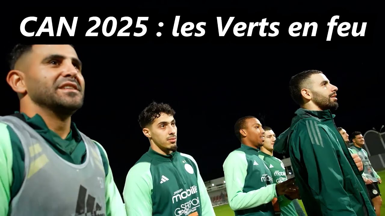 L’équipe d’Algérie dans une ambiance de conquête avant la CAN 2025 au Maroc