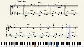 Escravos De Jó - Easy Piano Score