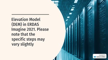 How to generate a DEM in ERDAS 2021