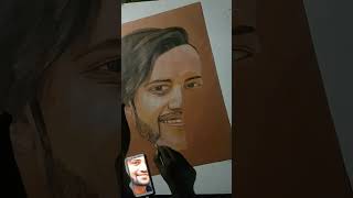 Potraitdrawing On Brown Paper!! #art #painting #artistdrawing