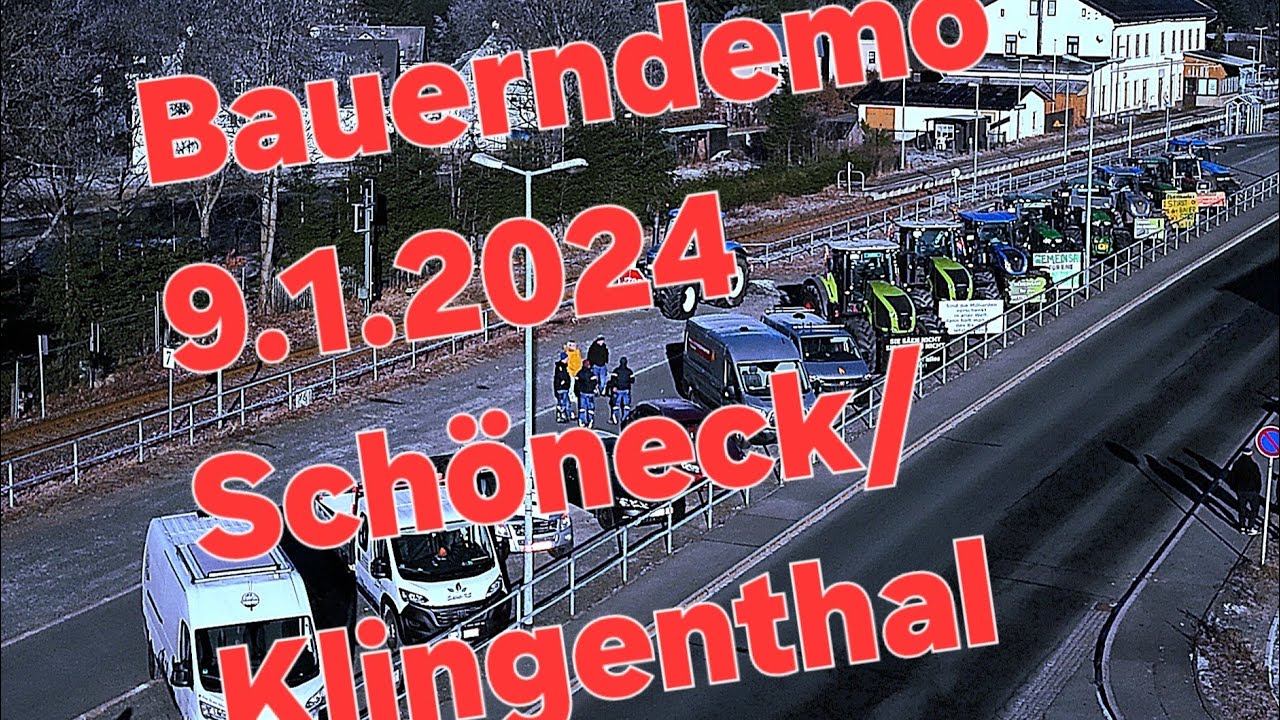Bauerndemo 9.1 2024 Klingenthal und Schöneck