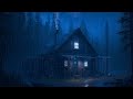 Fall Asleep in less than 10 minutes with Heavy Rain and Non STOP Thunder inside an Isolated Cabin