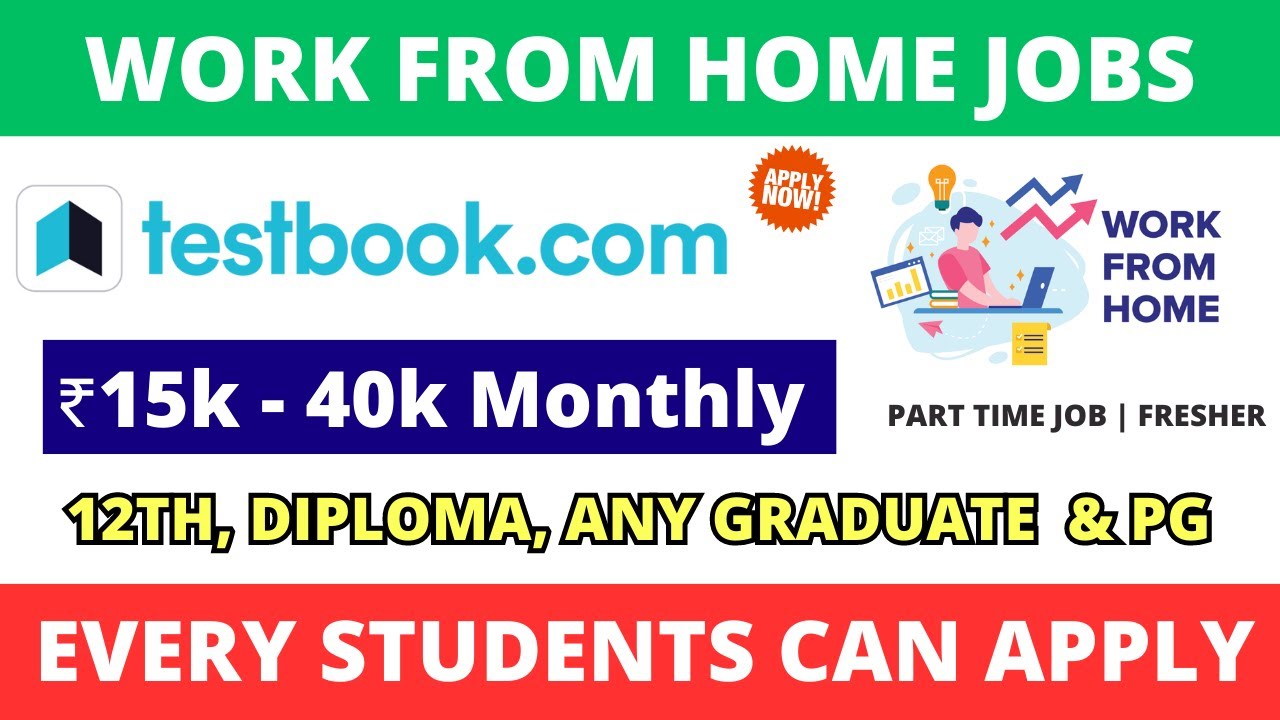 Testbook Remote Jobs 2023 12th Pass, Diploma & Any Graduate Work