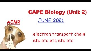 CAPE Biology Unit 2 2021 Paper 2 Full Walkthrough (ASMR)