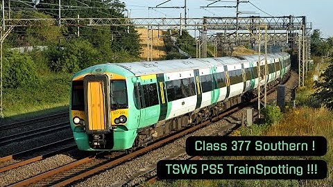 TSW5 PS5 TrainSpotting : Class 377 Southern in the training center !