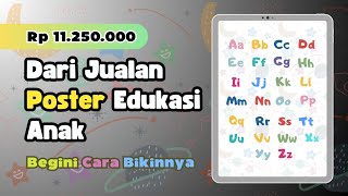 How to Make a Children's Educational Alphabet Poster in Canva | Canva HP Tutorial