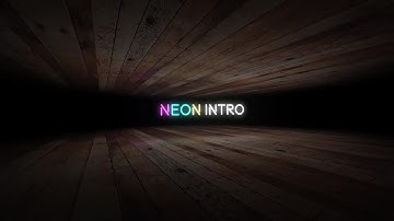Neon Text Intro After Effects Templates