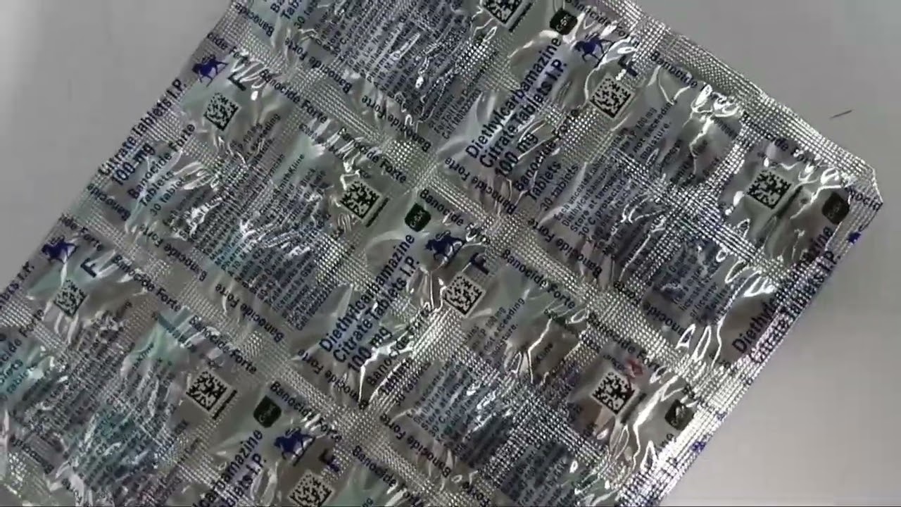 Banocide Forte Tablet 100 mg || Diethylcarbamazine citrate Tablets IP 100mg