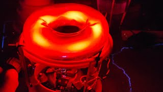 Bagel Toroidal Vortex with High Frequency Inductively Coupled Plasma in Neon: Racing Plasmoids mode